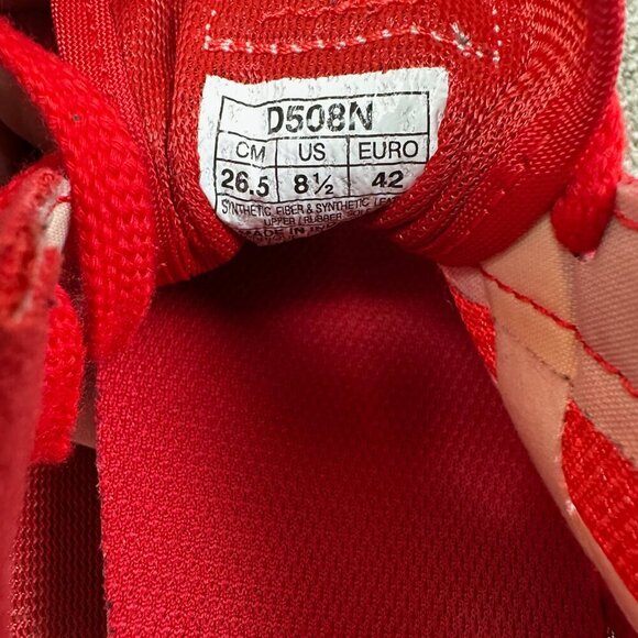 Onitsuka Tiger By ASICS Mexico 66 Rare Serrano Red White Mesh Mens 8.5 Sneaker - Picture 6 of 6